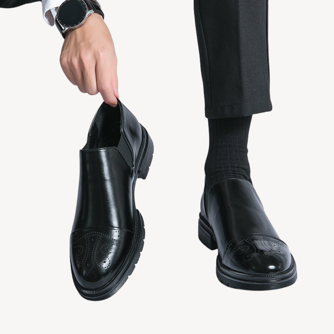 Men's Orthopedic Brogue Oxford Dress Shoes | Loravelle