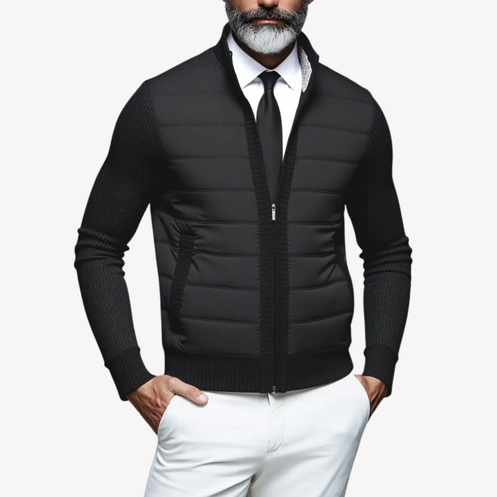 Men's Knitted Hybrid Puffer Jacket | Loravelle