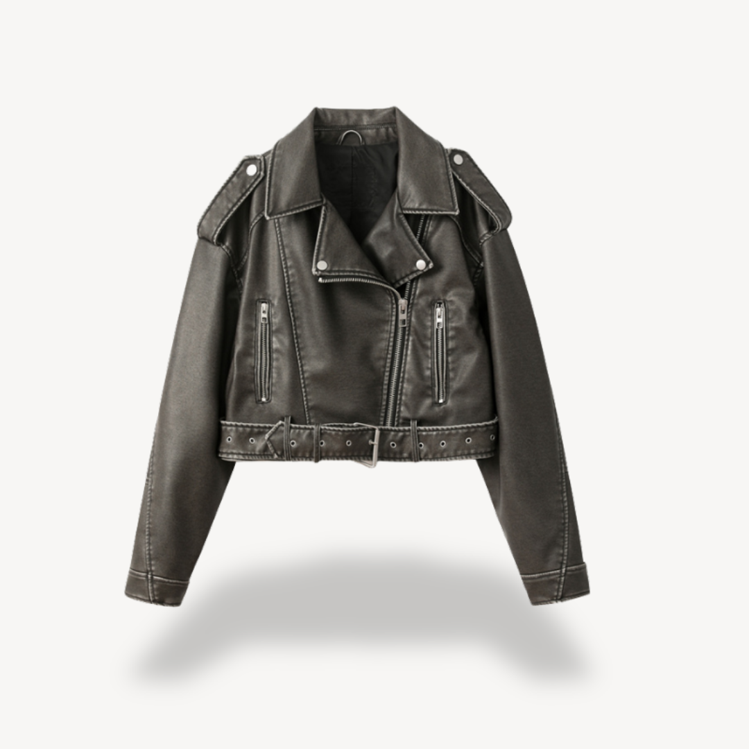 Leather Biker Jacket for Women | Loravelle