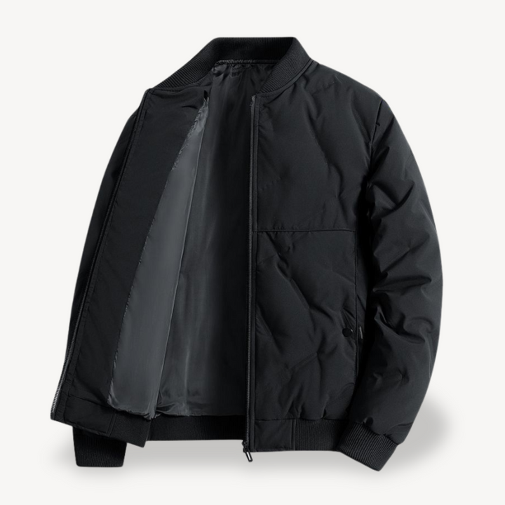 Men's Hybrid Puffer Bomber Jacket | Loravelle