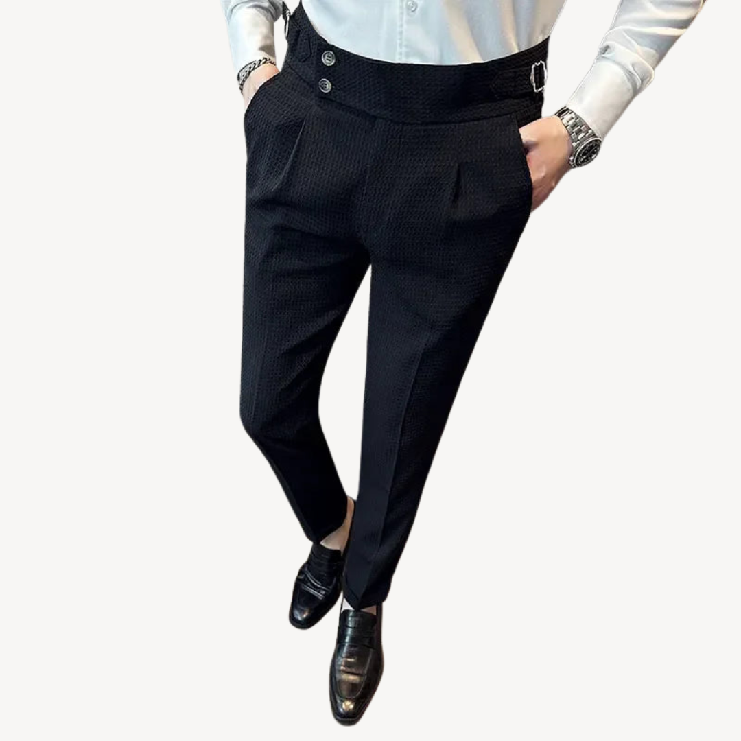 Men's Waffle Dress Pants Business Formal | Loravelle