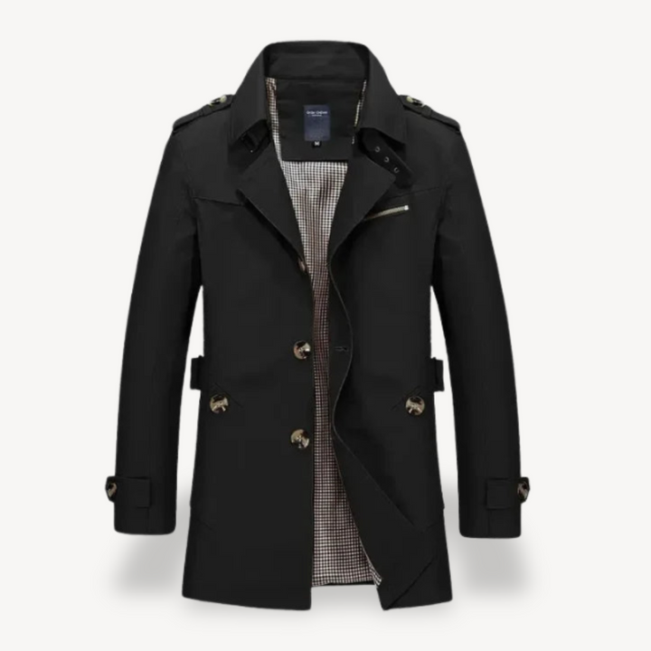 Men's Casual Slim Fit Trench Coat | Loravelle