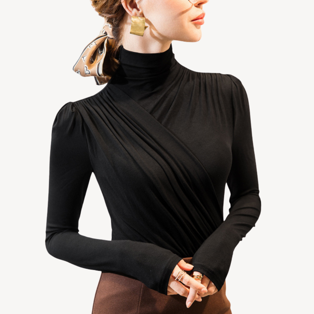 Pleated Long Sleeve Top for Women | Loravelle