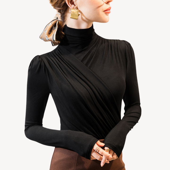 Pleated Long Sleeve Top for Women | Loravelle