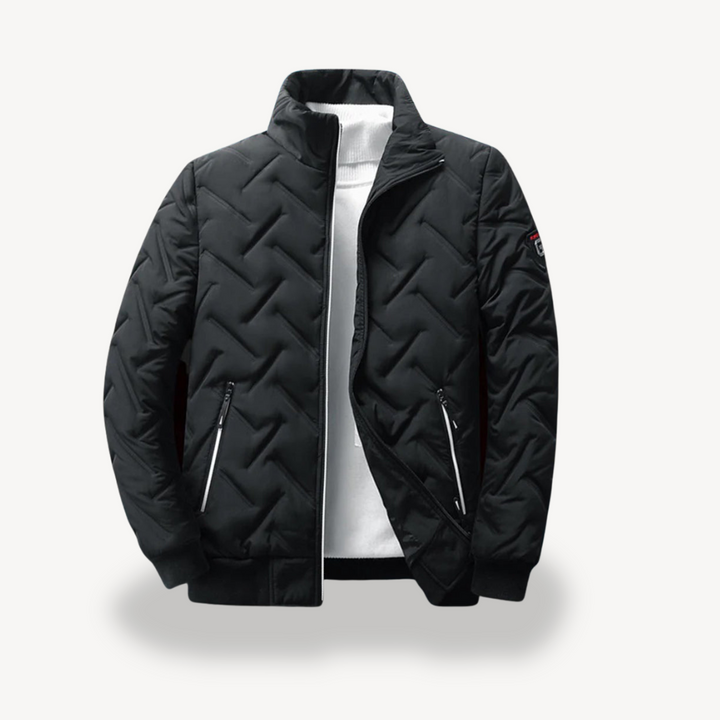 Men's Quilted Puffer Bomber Jacket | Loravelle