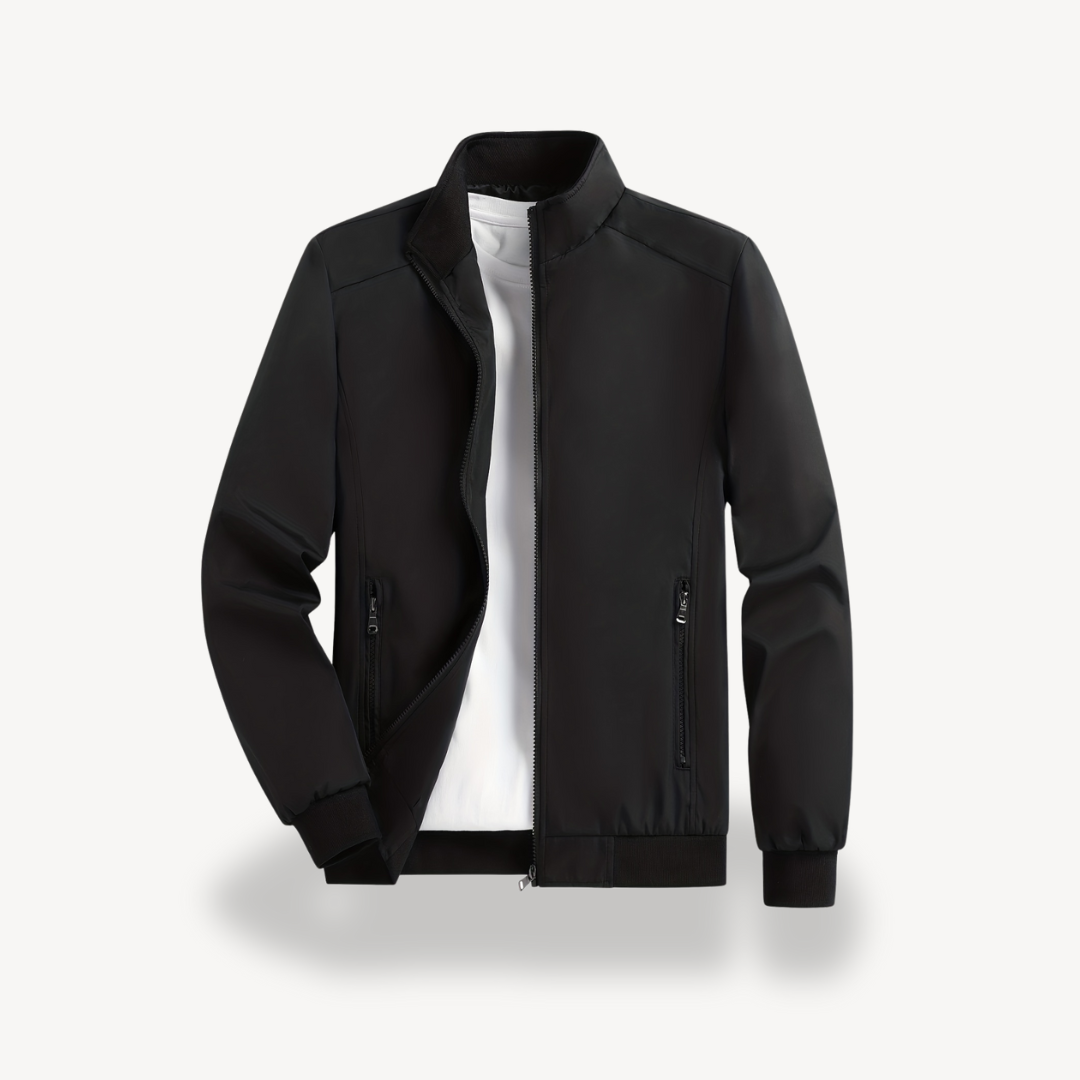 Men’s Polyester Casual Outerwear Zip Jacket | Loravelle