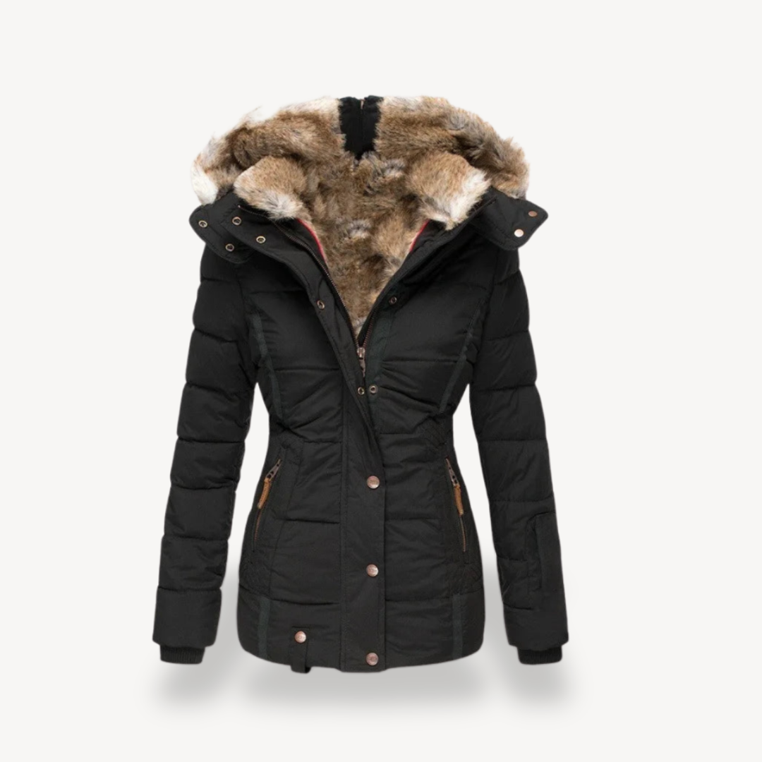 Women's Faux Fur Lined Puffer Jacket | Loravelle