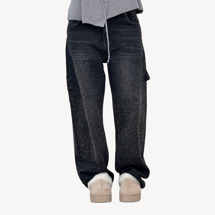 Starry Cargo Jeans for Women | Loravelle
