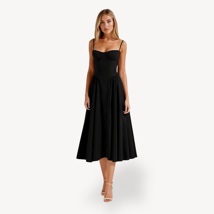 Strapless Midi Dress | Loravelle