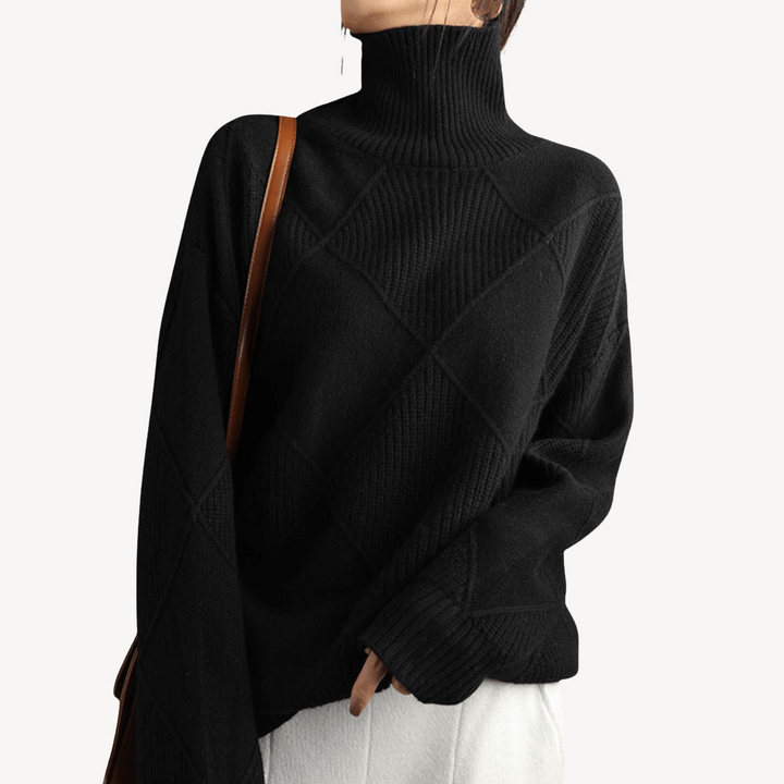 Women's Knit Turtleneck Sweater | Loravelle