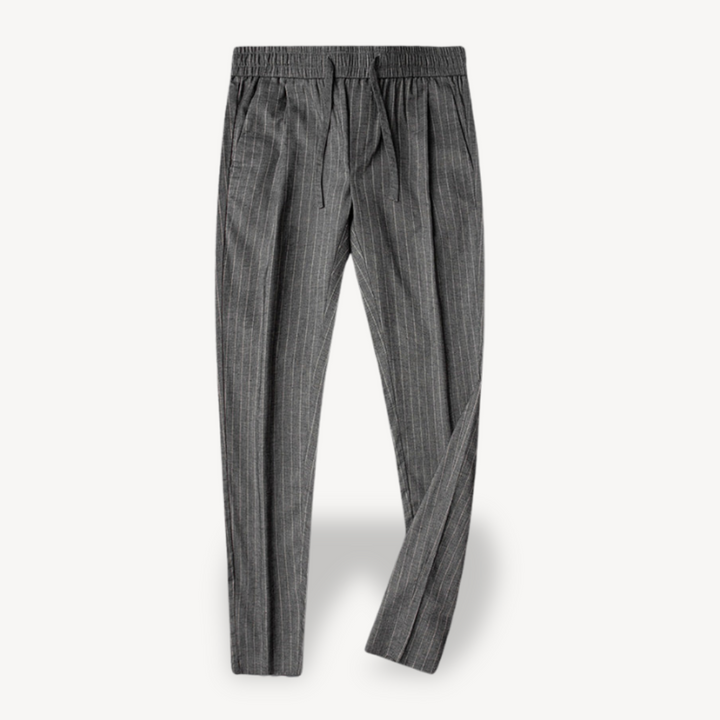 Striped Elastic Waist Pants for Men | Loravelle