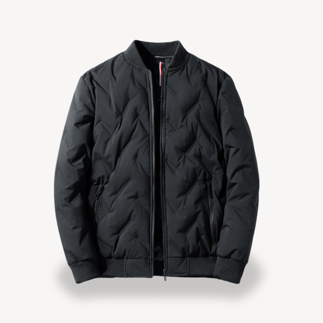 Men's Hybrid Puffer Bomber Jacket | Loravelle