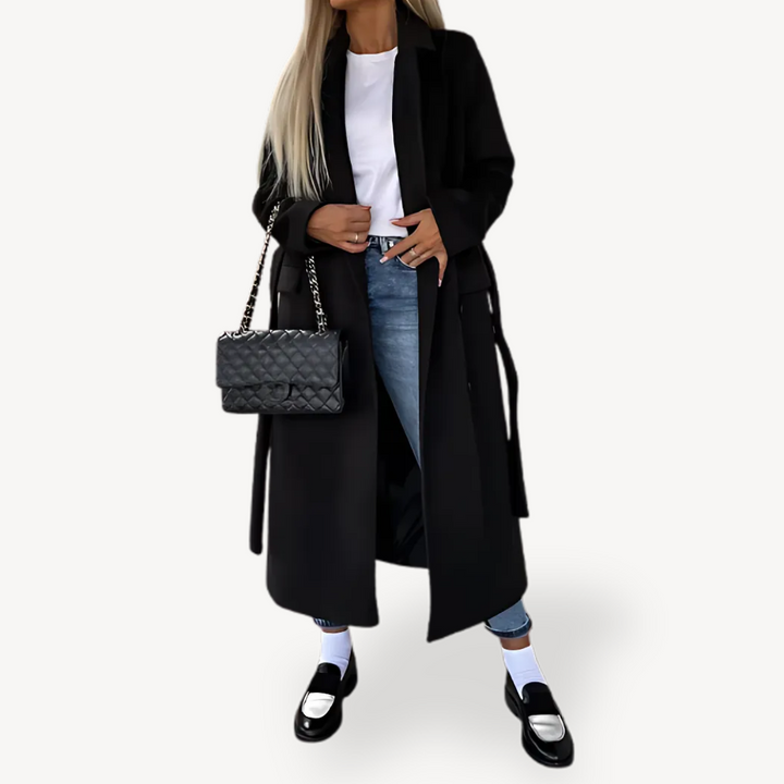 Women's Wool Blend Trench Coat | Loravelle