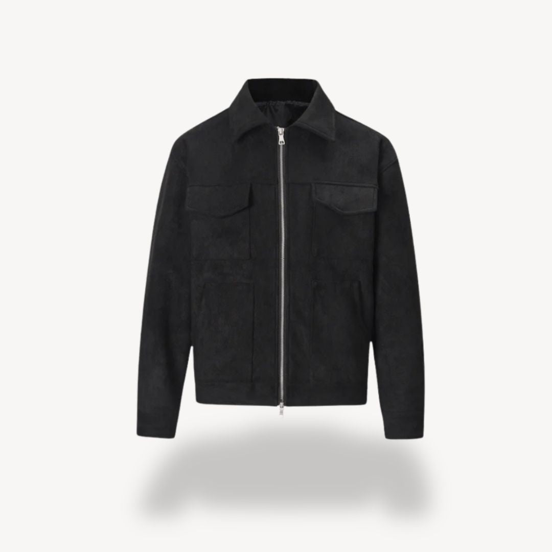 Suede Trucker Jacket Men's | Loravelle