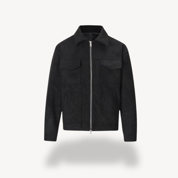 Suede Trucker Jacket Men's | Loravelle