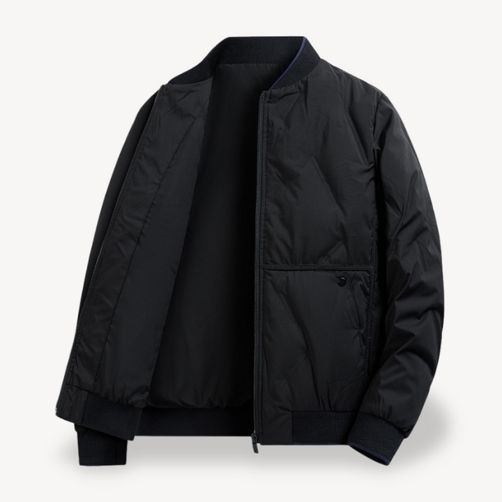 Men's Hybrid Puffer Bomber Jacket | Loravelle