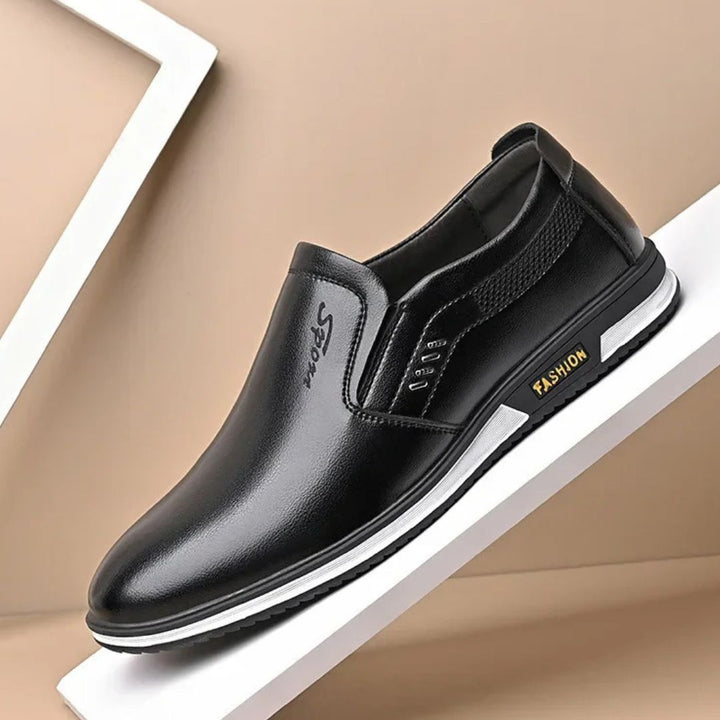 Men’s Leather Slip-On Loafers – Formal & Casual Comfort Shoes in Multiple Colors | Loravelle