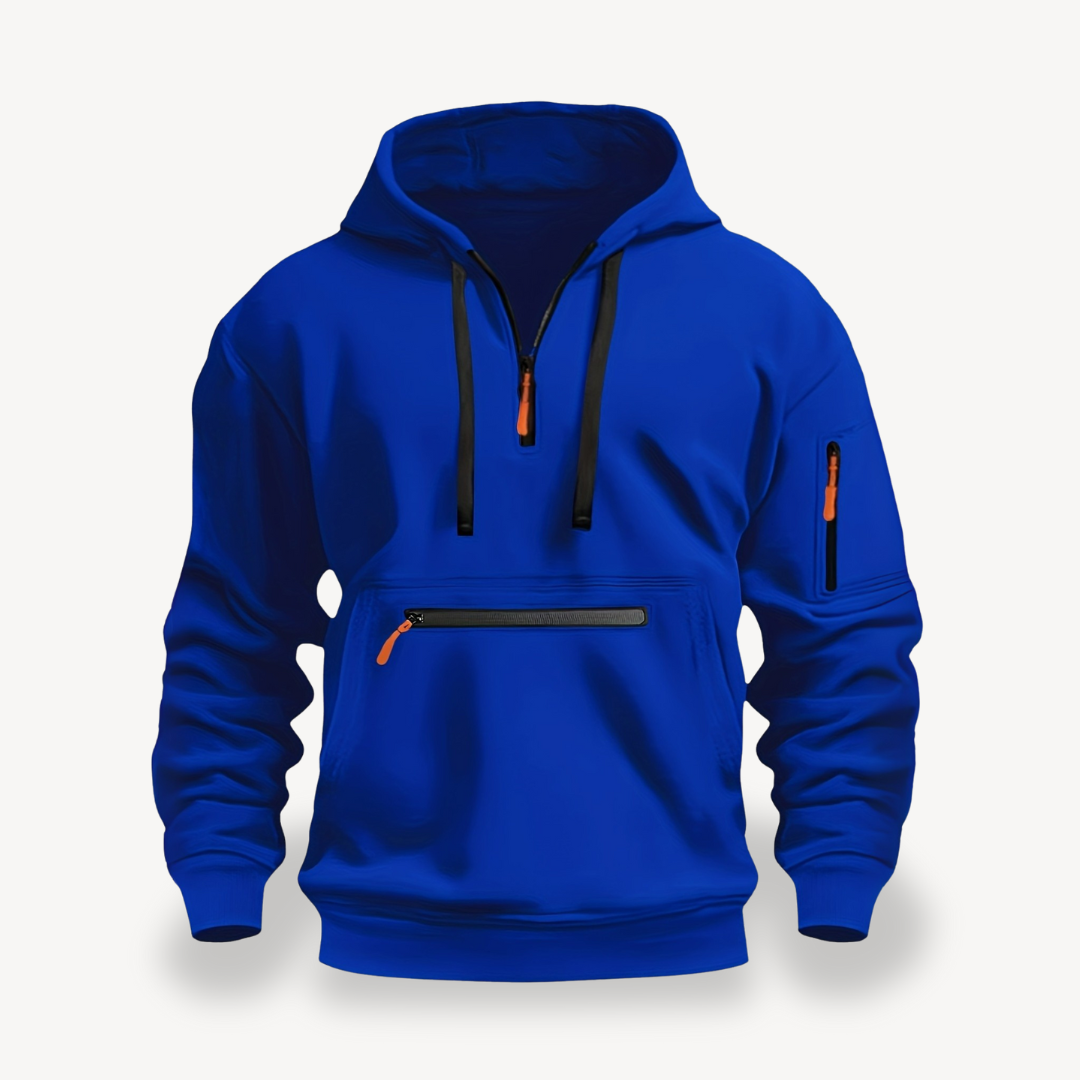 Men’s Cotton Blend Zip Hoodie | Loravelle