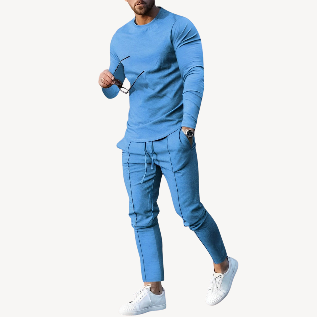 Men's Casual Long Sleeve Tracksuit | Loravelle