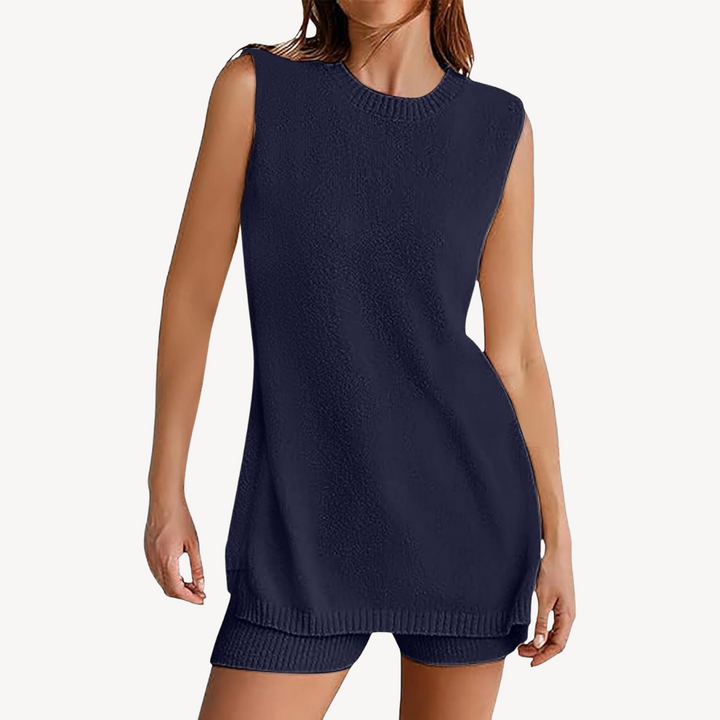 2-Piece Sleeveless Top & Shorts Set for Women | Loravelle
