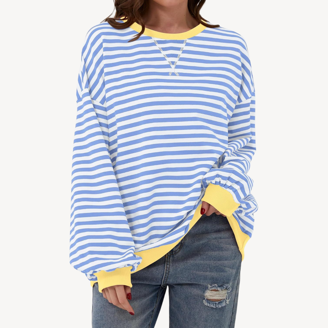 Women's Striped Long Sleeve Top | Loravelle