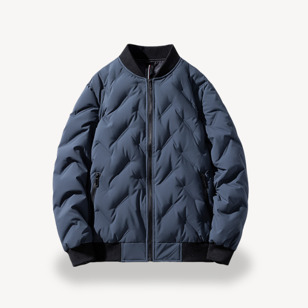 Men's Hybrid Puffer Bomber Jacket | Loravelle