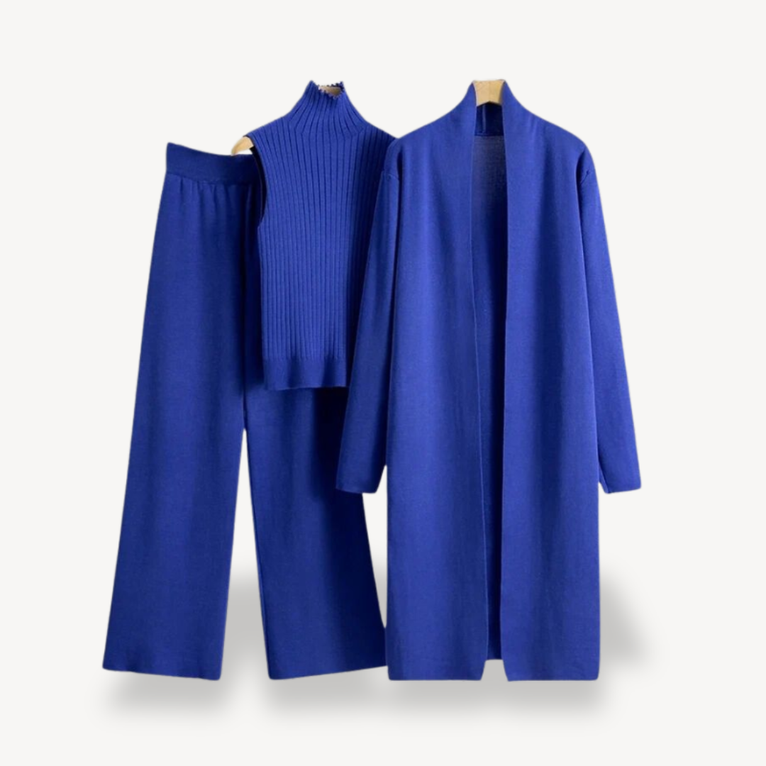 Women’s Ribbed Knit 3-Piece Set | Loravelle