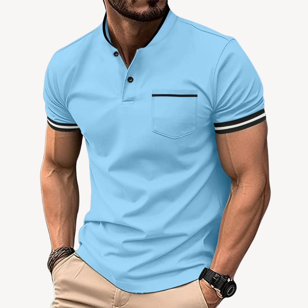 Men's Casual Henley Shirt | Loravelle