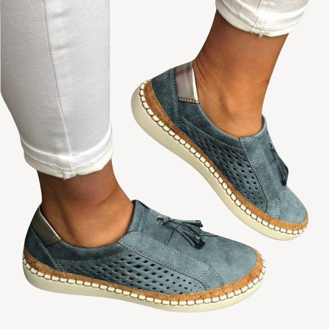 Orthopedic Suede Loafers for Women | Loravelle