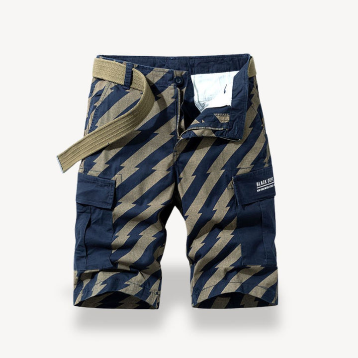 Men's Camo Cargo Shorts with Belt | Loravelle