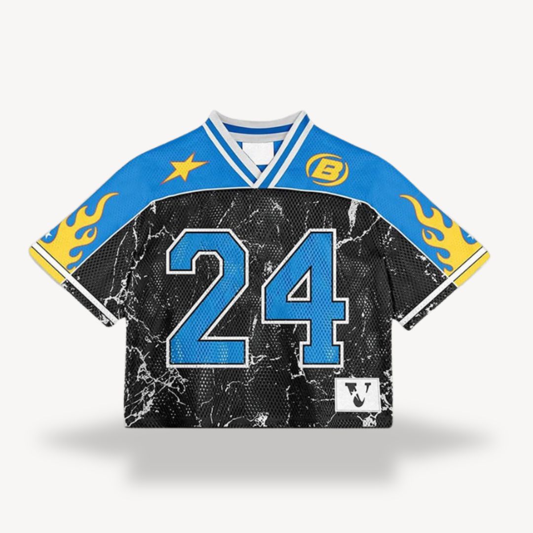 Mesh Football Jersey Men Retro Style | Loravelle