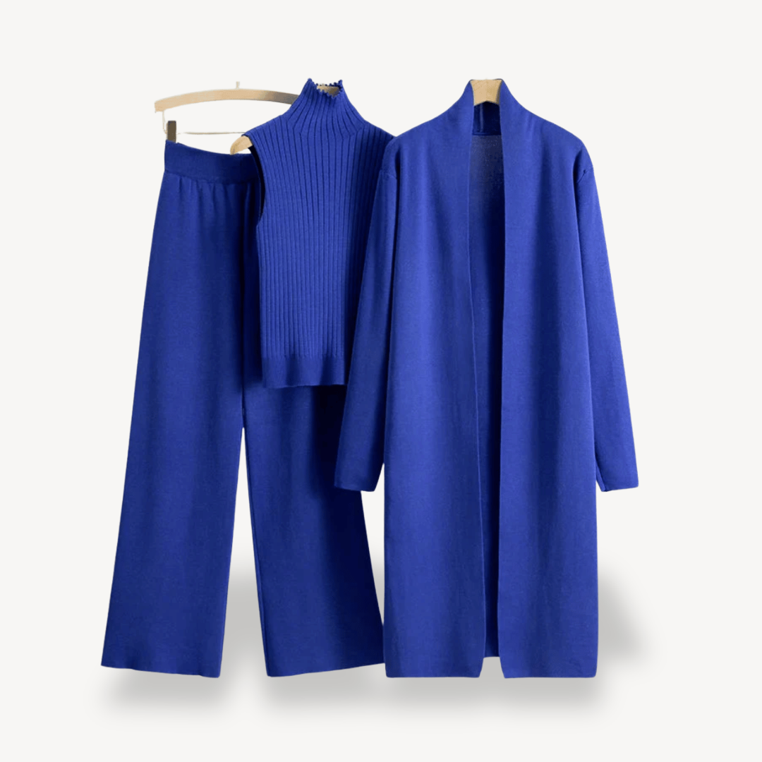 Women's 3-Piece Set – Sweater, Pants & Coat | Loravelle