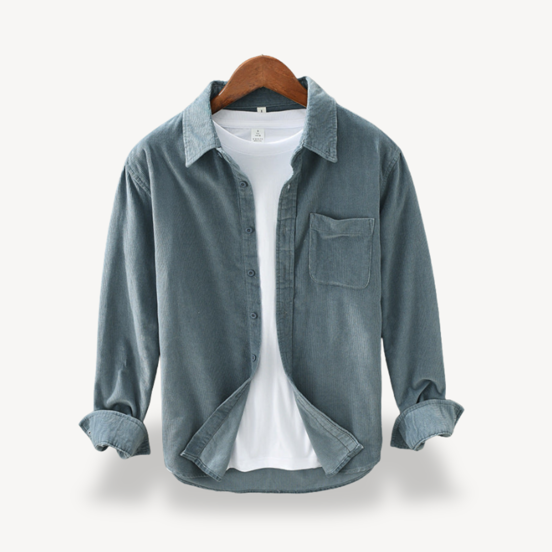 Men's Corduroy Long Sleeve Shirt | Loravelle