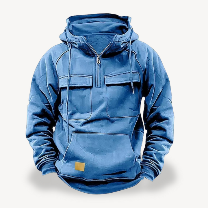 Men's Fleece Cargo Hoodie | Loravelle