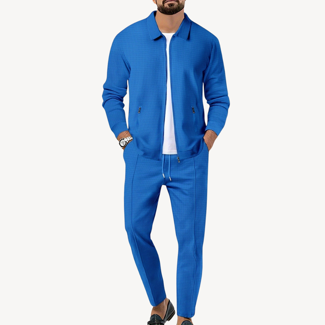 Men's Waffle Knit Loungewear Set | Loravelle