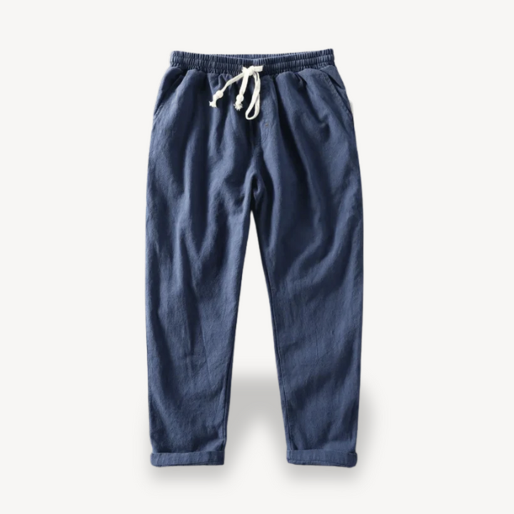 Men's Drawstring Linen Pants | Loravelle