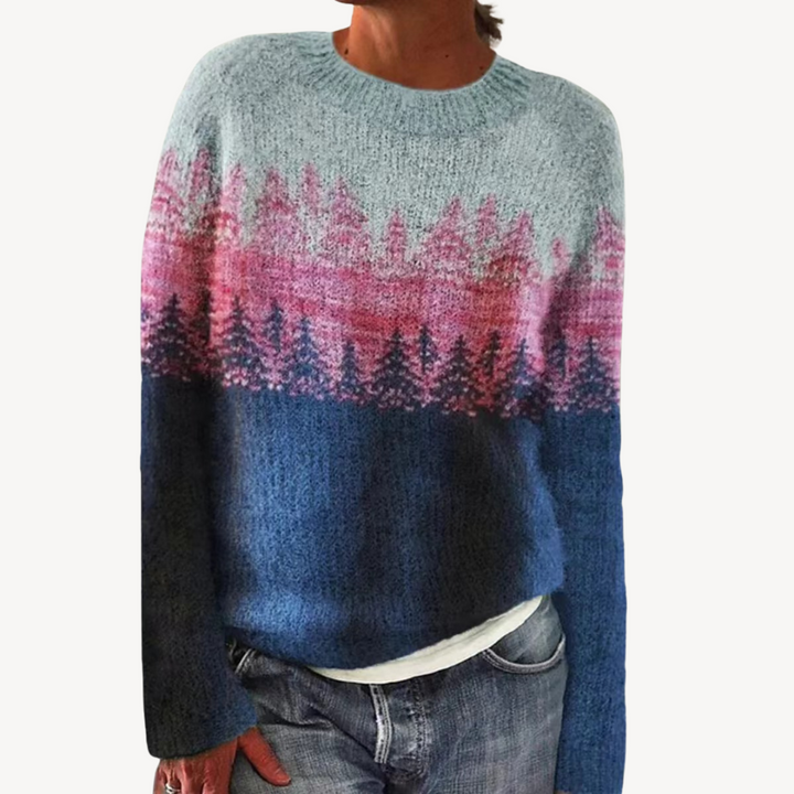 Embroidered Floral Sweater for Women | Loravelle