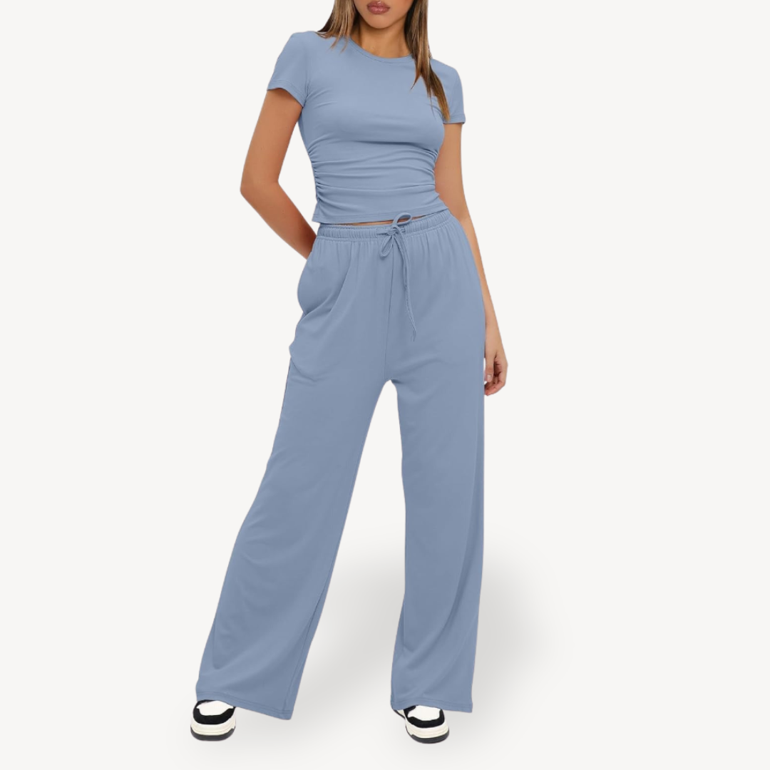 Drawstring Lounge Set for Women | Loravelle