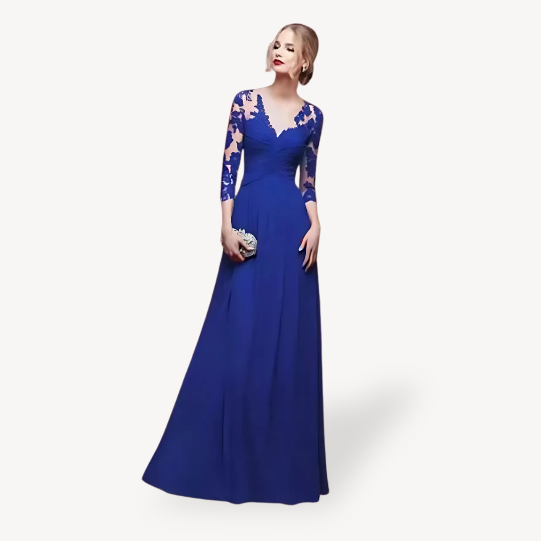 Women's Lace Long Sleeve Maxi Dress | Loravelle