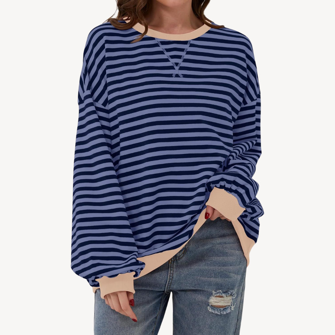 Women's Striped Long Sleeve Top | Loravelle