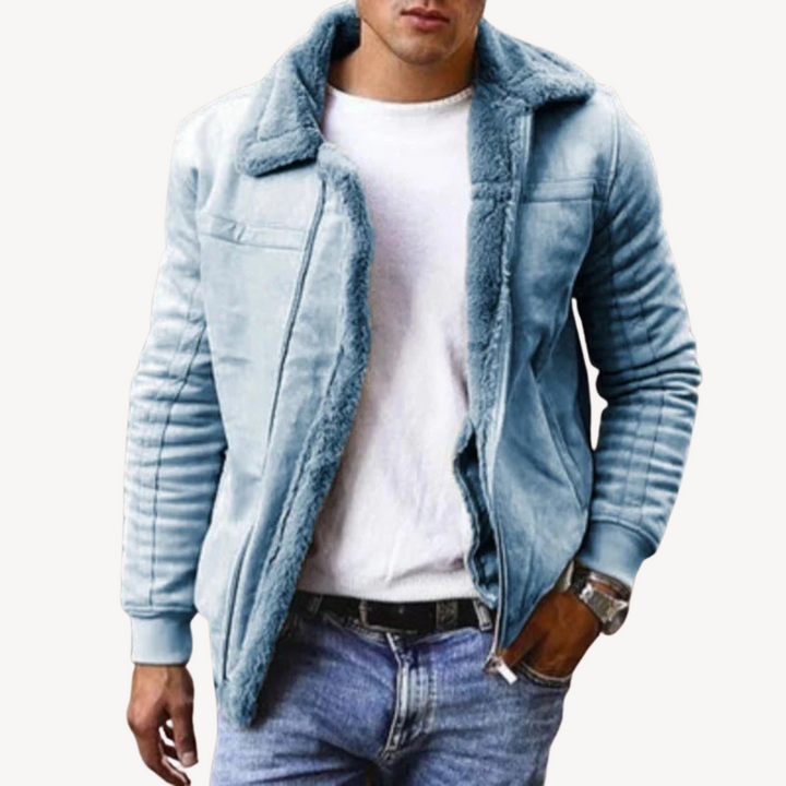 Men’s Faux Shearling Jacket | Loravelle