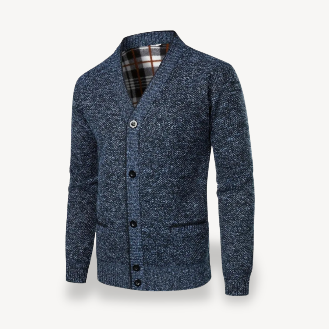 Men’s Button-Front Cardigan | Loravelle