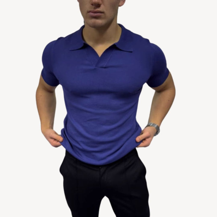 Men's Knit Polo Shirt Casual | Loravelle