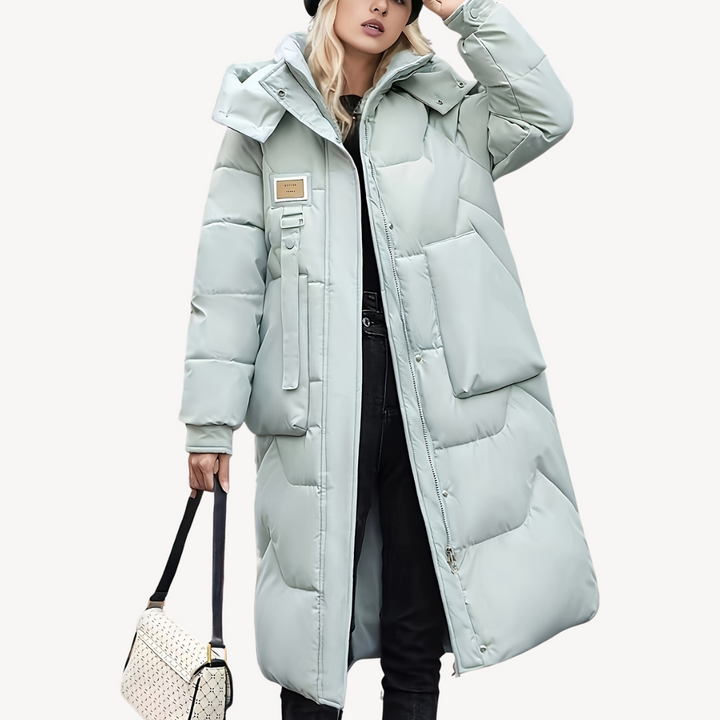 Women’s Long Hooded Puffer Coat | Loravelle