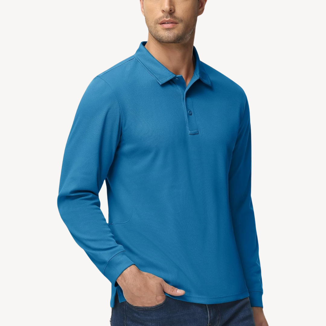 Men's Long Sleeve Polo Shirt | Loravelle