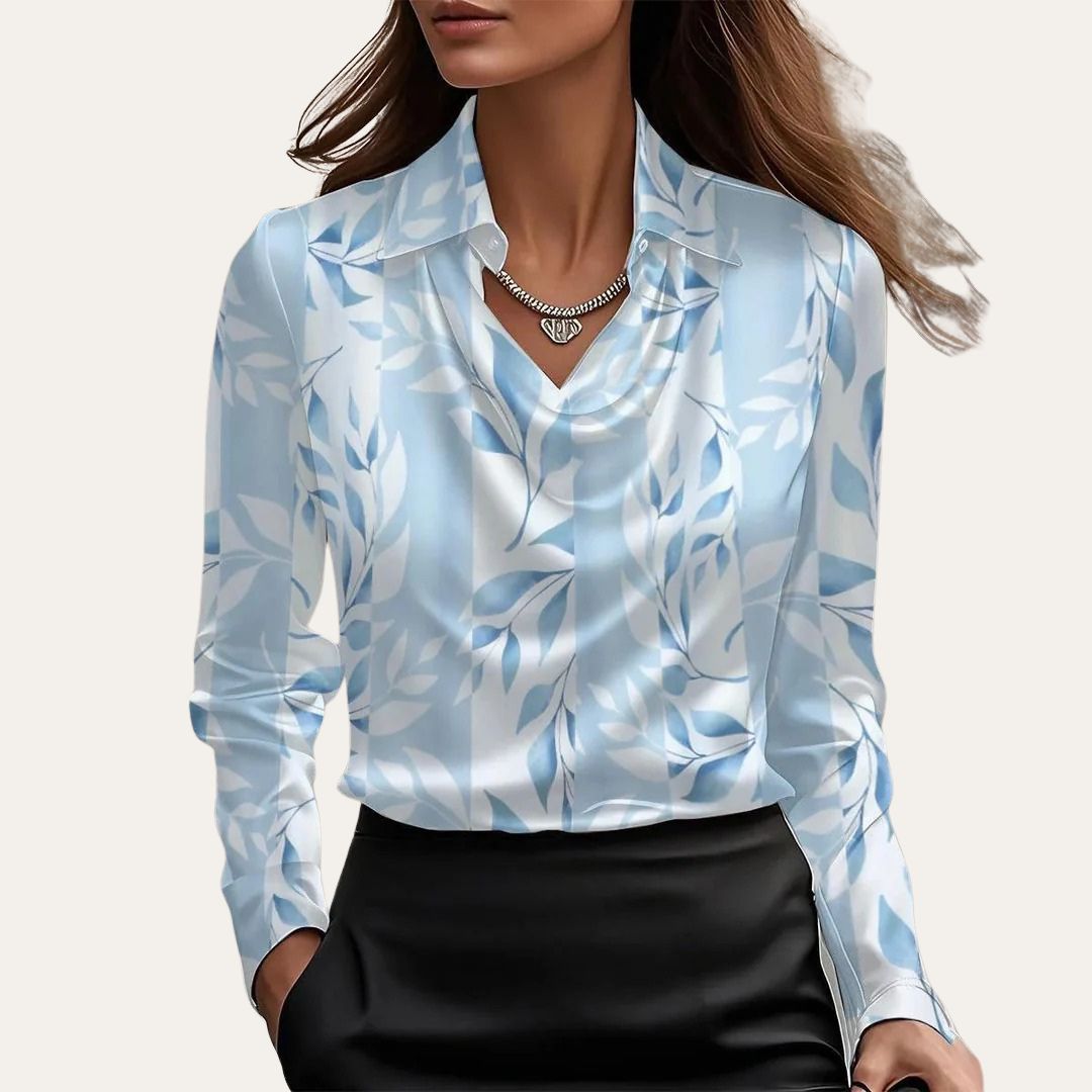 Satin Cowl Neck Blouse Women | Loravelle