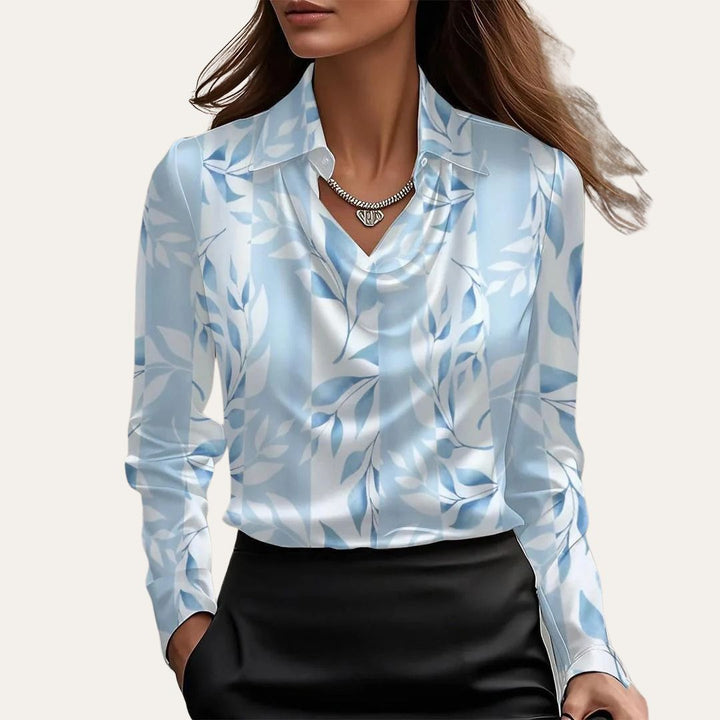 Satin Cowl Neck Blouse Women | Loravelle
