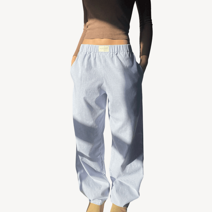 Women's Linen Blend Lounge Pants | Loravelle