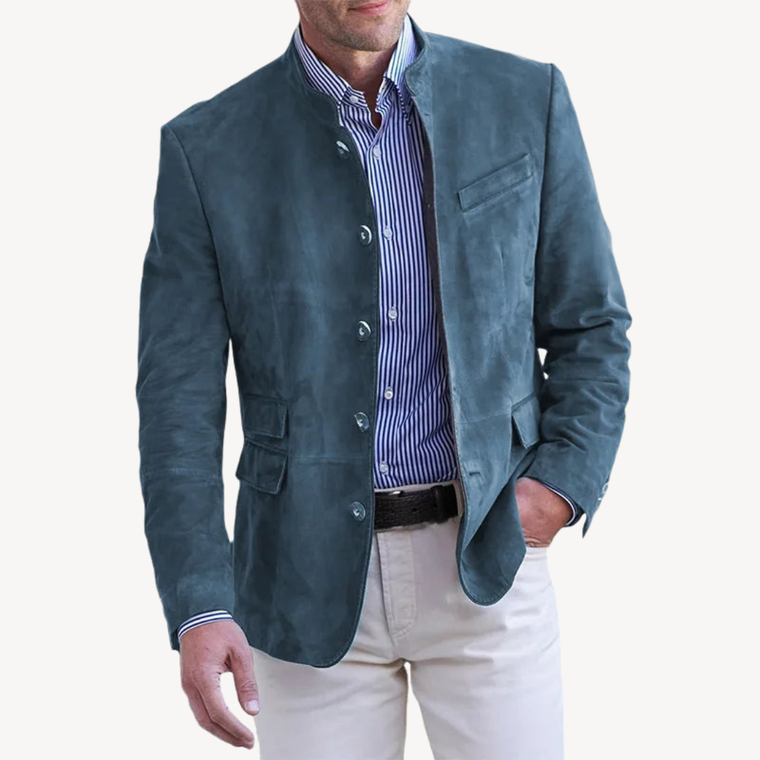Men's Casual Button Blazer Jacket | Loravelle