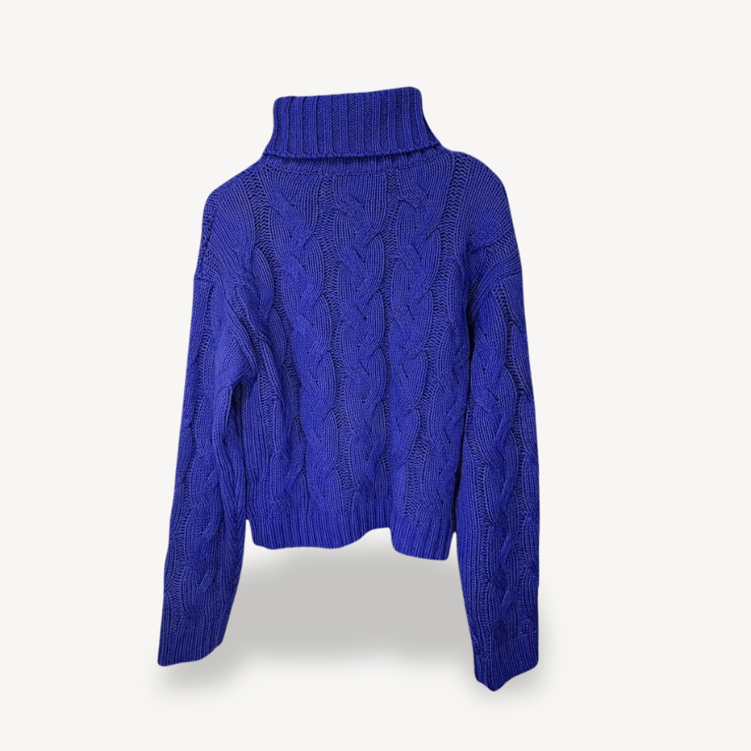 Cable Knit Turtleneck Sweater | Loravelle